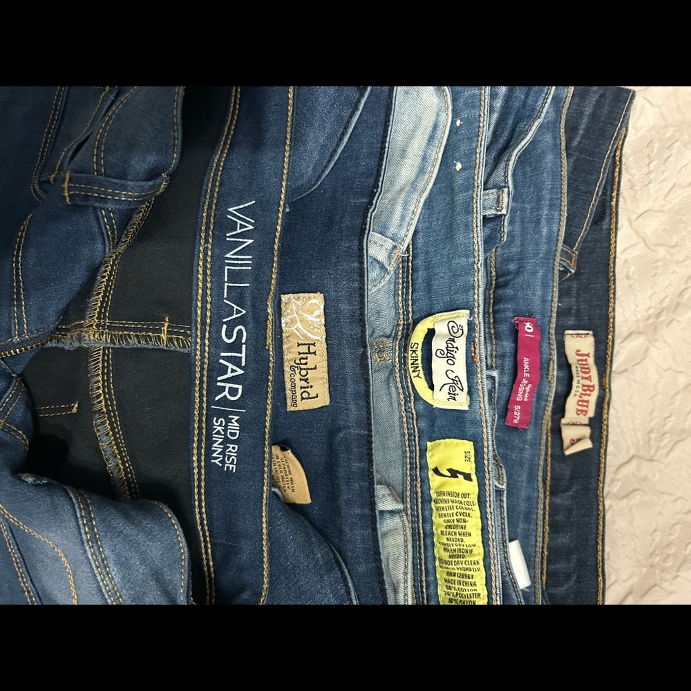 Lot of 5, size 5(27) jeans
